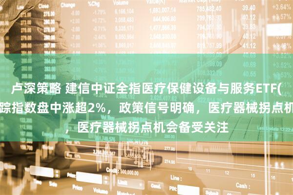 卢深策略 建信中证全指医疗保健设备与服务ETF(159891)跟踪指数盘中涨超2%，政策信号明确，医疗器械拐点机会备受关注
